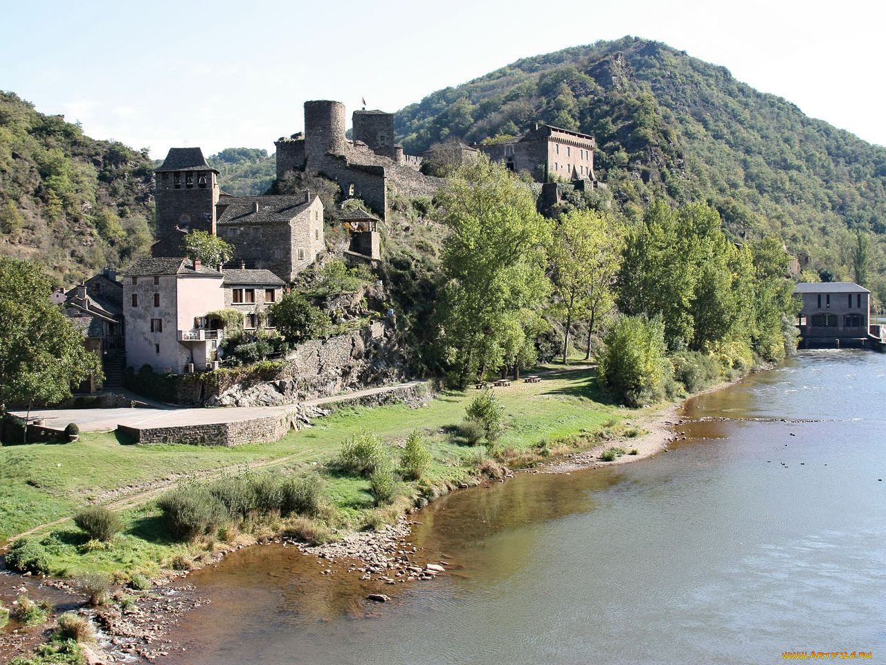 brousse, le, chateau, france, , 